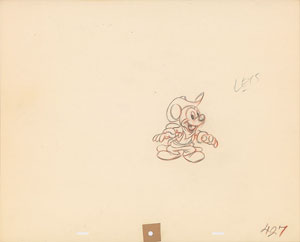 Lot #1204 Mickey Mouse production drawing from the