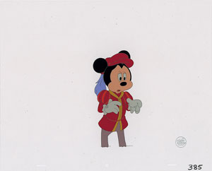 Lot #1240 Mickey Mouse production cel from The Prince and the Pauper - Image 1