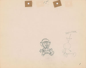 Lot #1268 Sniffles production drawing from a Looney Tunes cartoon - Image 1