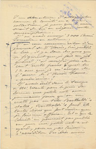 Lot #494 Frederic-Auguste Bartholdi - Image 2