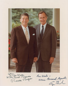 Lot #86 Ronald Reagan and George Bush