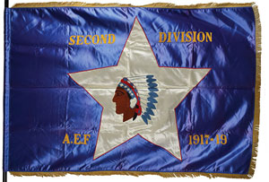 Lot #386  WWI: 2nd Infantry Division Flag - Image 1