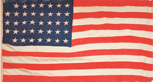 Lot #385  Indian Wars: 38-Star American Flag