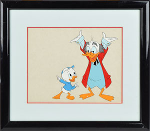 Lot #1234  Ludwig Von Drake and Dewey Duck production cel - Image 1