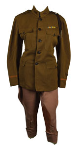 Lot #410  World War I Uniform Grouping Belonging