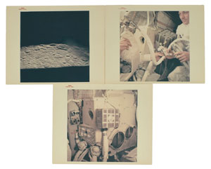 Lot #498  Apollo 13 Group of (3) Photographs