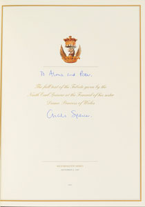 Lot #267  Princess Diana and Prince Charles
