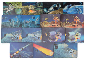 Lot #503  Apollo Lenticular Postcards - Image 1