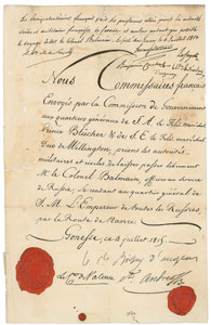 Lot #402 Marquis de Lafayette Archive of (18)