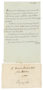 Lot #402 Marquis de Lafayette Archive of (18) Items - Image 12