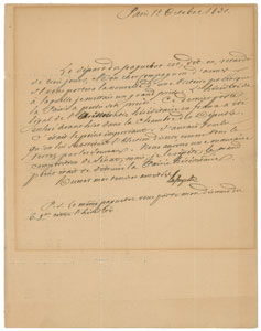 Lot #402 Marquis de Lafayette Archive of (18) Items - Image 20