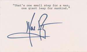 Lot #479 Neil Armstrong - Image 1