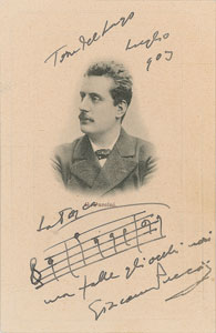 Lot #652 Giacomo Puccini - Image 1