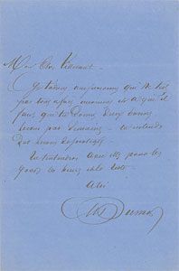 Lot #594 Alexandre Dumas, pere - Image 1