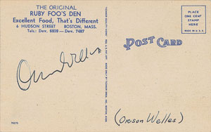 Lot #863 Orson Welles - Image 1