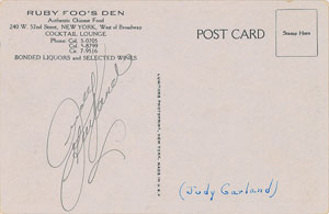Lot #779 Judy Garland - Image 1