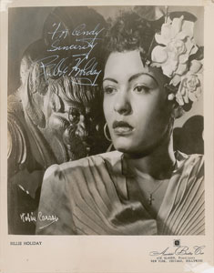 Lot #665 Billie Holiday Signed Photograph - Image 1
