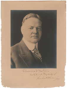 Lot #121 Herbert Hoover - Image 1