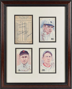 Lot #973 Babe Ruth, Ty Cobb, and Hall of Famers