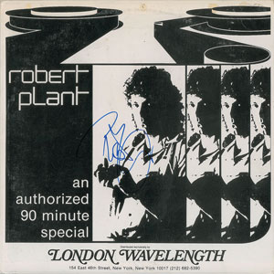 Lot #906  Led Zeppelin: Robert Plant - Image 1