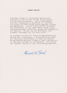 Lot #116 Gerald Ford - Image 1
