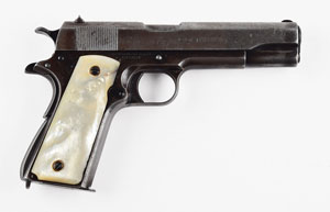 Lot #298 Officer William Henderson ‘Ben’ Turpin’s Colt Commercial Government Model Pistol - Image 1