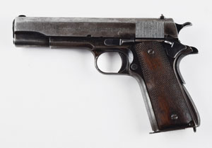 Lot #298 Officer William Henderson ‘Ben’ Turpin’s Colt Commercial Government Model Pistol - Image 2