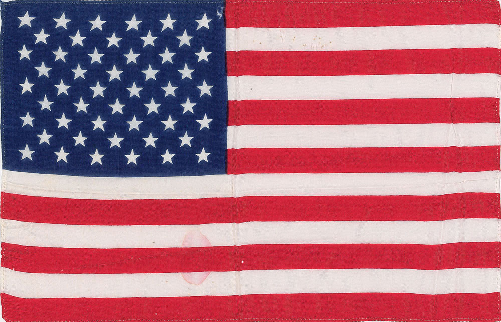 Lot #3024  Apollo 11 Lunar Surface Flown American Flag