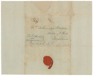 Lot #3004 Martha Washington and George Washington Autograph Letter Signed and Free Frank - Image 2