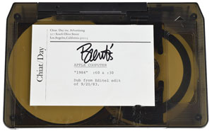 Lot #3032  Apple Computer's '1984' Superbowl Ad Betamax Tape - Image 2