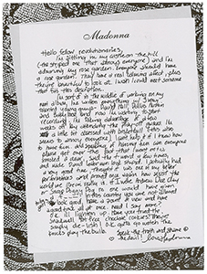 Lot #3055  Madonna Autograph Letter Signed - Image 2
