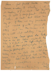 Lot #3049 Ernest Hemingway 'Death in the Afternoon' Manuscript Outline - Image 2
