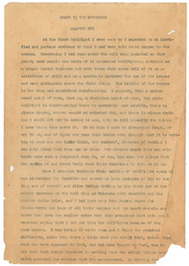 Lot #3049 Ernest Hemingway 'Death in the Afternoon' Manuscript Outline - Image 3