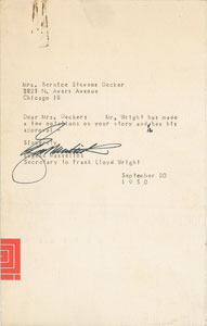 Lot #3047 Frank Lloyd Wright - Image 9
