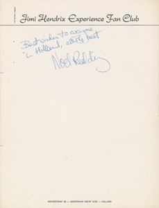 Lot #3053  Jimi Hendrix Experience Signatures - Image 2