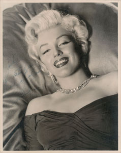 Lot #3039 Marilyn Monroe Oversized Signed Photograph