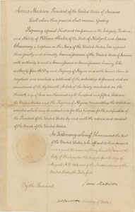 Lot #3007 James Madison and James Monroe Signed Document - Image 1