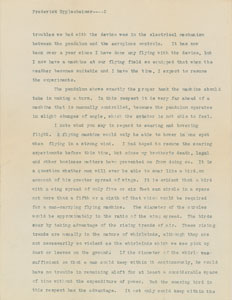 Lot #3020 Orville Wright Typed Letter Signed - Image 2