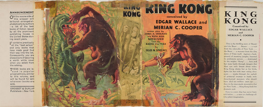 Kong An Original Screenplay hardcover by Edgar Wallace