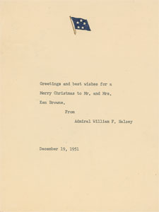 Lot #349 William F. Halsey - Image 2