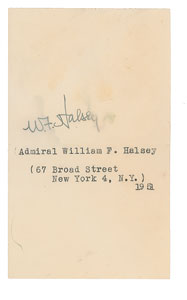 Lot #349 William F. Halsey - Image 4