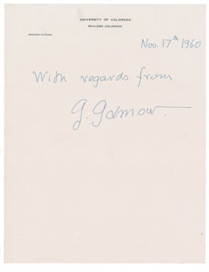 Lot #142 George Gamow - Image 1
