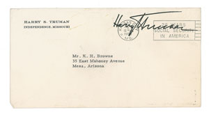 Lot #98 Harry and Bess Truman - Image 3