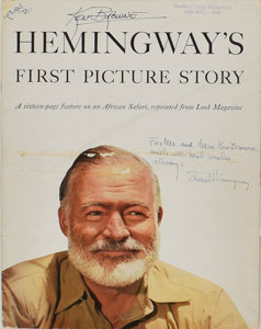 Lot #500 Ernest Hemingway - Image 1