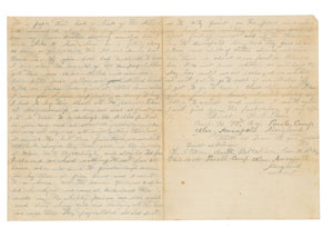 Lot #356  Murfreesboro Prisoner's Letter - Image 3
