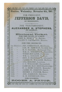 Lot #339 Jefferson Davis