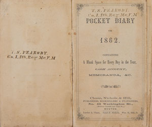 Lot #336  Civil War Soldier's Diary
