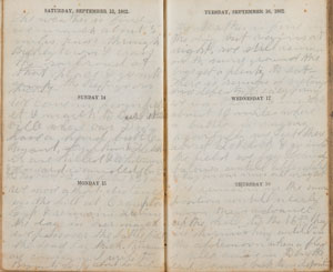 Lot #336  Civil War Soldier's Diary - Image 2