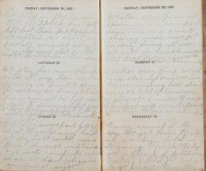 Lot #336  Civil War Soldier's Diary - Image 3