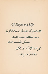 Lot #374 Charles Lindbergh